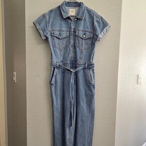 Womens Size L Abercrombie & Fitch Denim Jumpsuit